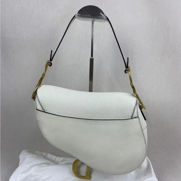 SOLD - DIOR Grained Calfskin Saddle Bag - Picture 2 of 9